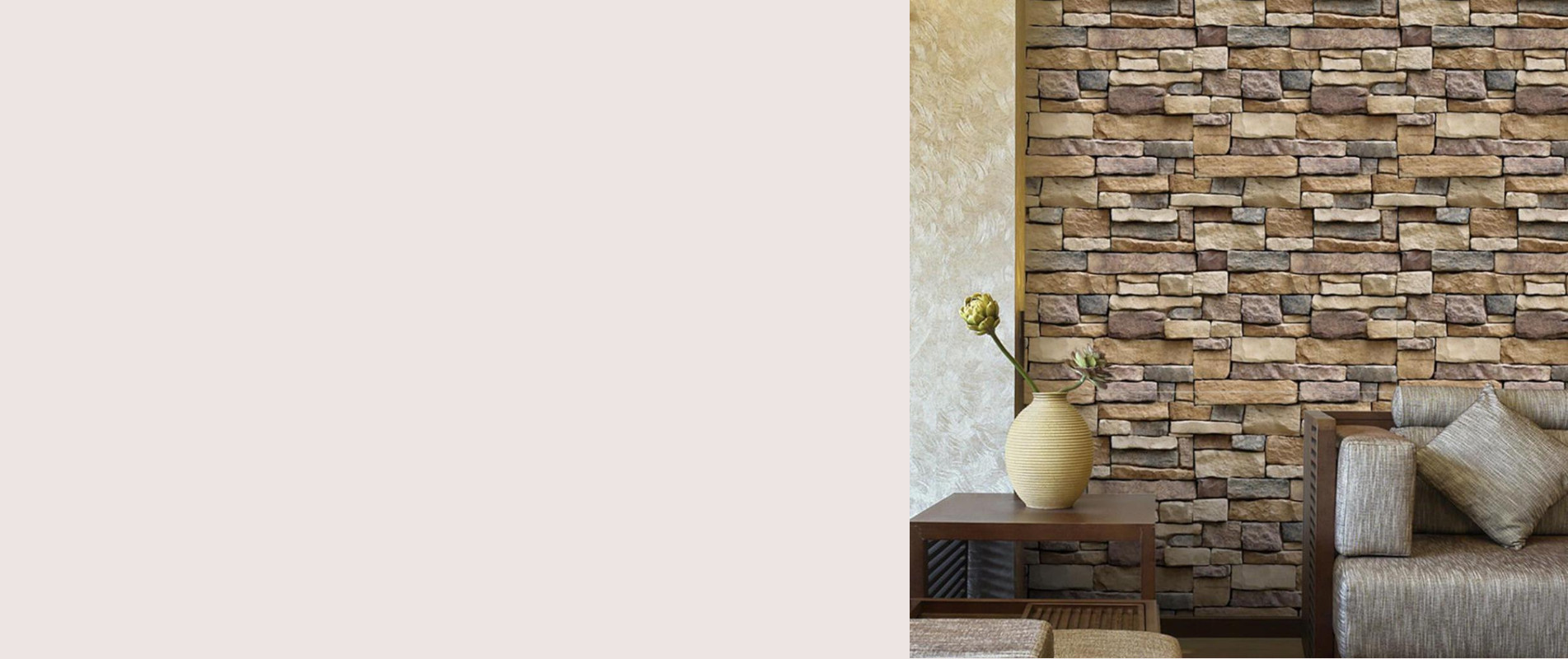 3.2 Lei Tapet Autoadeziv Cu Aspect De Piatra Texturat -Rezistent La Apa-Spalare Usoara